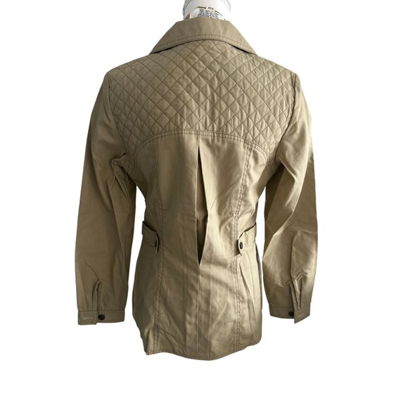 L MORE Hong Kong Vintage Drawstring Tan Safari Style Blazer Jacket Size 11/12 - Picture 5 of 8